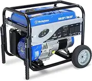 Westinghouse WHXC7000 Utility Series Portable Generator - 5500W Running/7000W Starting, 100% Pure Sine Wave, Ideal for Outdoor and Domestic Applications - Blue & Black