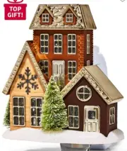 Bath & Body Works Holiday Village House Projector Snowflakes Wallflower Plug In