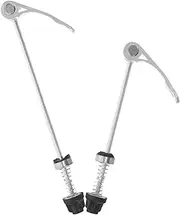 Set of 2 Bike Wheel Hubs Skewers Quick Release Lever for Easy Installation Front Rear Axle Mount