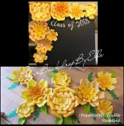 Handmade Beautiful Paper FLOWERS set OF 8... HOLIDAY DEAL