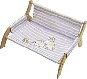 Cat Lounge,Kitten Hammock for Resting - Breathable Stripe Cat Sleeping Chair for Apartment Living Room Bedroom Indoor and Outdoor Use