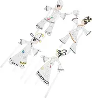 Veemoon 4pcs DIY Character Craft Traditional Handmade Figures for Cultural Celebrations Themed Parties Enhance Artistic Flair and Family Interaction