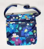 Vera Bradley Blue Firefly Garden Lighten Up Slim Crossbody Purse NWT