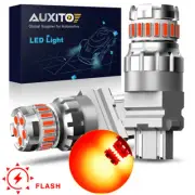 AUXITO 3157 FLASH LED Brake Stop Light Bulb for Audi BMW VW Red Canbus Error Fre (for: Renault)