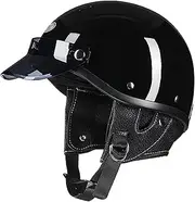 Half Hood Helmet Motorcycle Helmet Quick Release Buckle Moped Half Helmet Comfortable and Durable Wear for Adult Men Women - DOT/ECE Certified