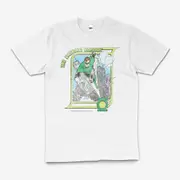 Green Lantern The Emerald Warrior DC Cotton T-Shirt Unisex Tee White