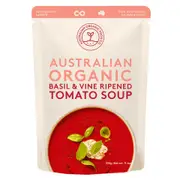 Organic Australian Organic Food Co Tomato and Basil Soup 330g - Fresh, healthy organic delivery | Doorstep Organics