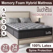 Duchess Queen Double King Single Pocket Spring Mattress EuroTop Medium Firm Foam