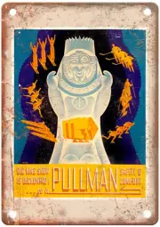 Vintage Pullman Safety Travel Poster Retro Look Sign T2536