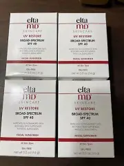 ELTAMD Uv Restore Physical Facial Sunscreen Spf 40 Travel Size .5oz 14g - 4 PACK