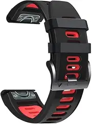[RAYESS] 26MM Silicone Watchband Strap For Garmin Fenix 5X Plus 6X Pro 3 3HR Watch Easyfit Wrist Straps Band For Descent MK1/D2 Delta PX