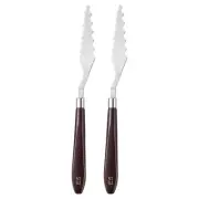 2pcs E5 Painting Palette Knife Stainless Steel Art Spatula Scraper Mixing Tool