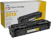LD Compatible Replacement for HP CF402X / 201X High Yield Yellow Laser Toner Cartridge for HP Color LaserJet M252dw MFP M277dw and Pro M277n