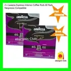 *New* 2 x Lavazza Espresso Intenso Coffee Pods 60 Pack Nespresso Compatible
