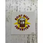 Scratch & sniff happy Allie scented Sticker Matte Single Root Beer Superstar