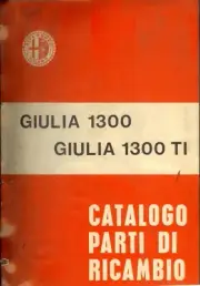 Manual Catalogue Parts Replacement Workshop Giulia 1300 Ti + Bean Boozled (MA06)