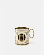 Versace Rosenthal Virtus Alphabet Mug Letter U Medusa Barocco cup NEW IN BOX