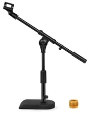 InnoGear Adjustable Desk Microphone Stand, Weighted Base with Soft Grip Twist...