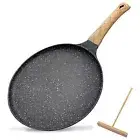 Crepe Pancake Pan Heavy Duty Vogue Induction Non Stick Professional Frying 24cm