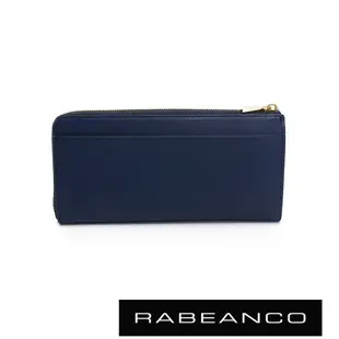 RABEANCO 迷時尚系列L型拉鍊長夾 深藍