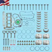 Connecting Rod Piston Bearing Gasket Valves Kit For Pontiac G5 G6 Solstice 2.4L