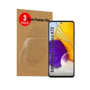 For Samsung Galaxy A72 Anti Glare Matte Plastic Soft Pet Screen Protector Film Guard (3 Pack)