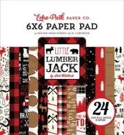 Echo Park - Little Lumberjack 6x6 Paper Pad 24 Double-sided Sheets Winter Cabin