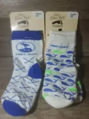 2 PAIR Socks Size Toddler 3-8 Pebble Beach & Nantucket