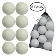 Kidtastic T-Ball Balls 3.5" Jumbo Softball Baseball w/Durable Mesh Bag 8 Pack