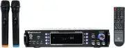 RPA70WBT V2 1000W 2-Ch USB Bluetooth Karaoke Amplifier/Mixer+(2) Mics