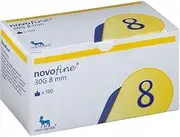 NovoFine 30G 8mm Pen Tips, 100pcs/box