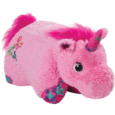 Pillow Pets Colorful Pink Unicorn Large 18"
