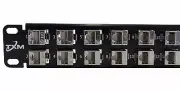 TXM CAT6 32-Port Patch / Feed Through Panel Shielded / 1RU / 19" - MFG Warranty