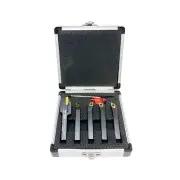 5PC NEW INDEXABLE LATHE TURNING TOOLS SET 8MM SHANK THREADING PARTING