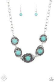 Paparazzi HOMESTEAD HARMONY Blue Necklace NWT