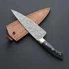 Custom Made Hand Forged Damascus Steel Chef Knife