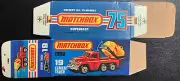 Matchbox Superfast #19 Cement Truck '74-'76 Type J Repro Box