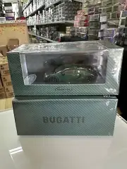BUGATTI VEYRON GREEN CARBON FIBER HOOD COMES OFF 1/64 DIECAST CAR BY MORTAL