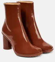 [Bottega Veneta] Bottega Veneta Patent leather ankle boots AU 4 brown