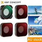 K&F Concept 4-Pack Lens Filter Kit ND8 ND16 ND32 CPL for GoPro Hero 9/10/11/12