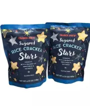 Trader Joe's SUGARED RICE CRACKER STARS ~ Gluten Free ~2 Bags