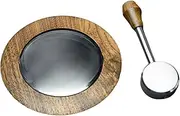 YWJLQH Bean Hopper Lid Wooden Easy to Replace Portable Coffee Machine Steam Lever for