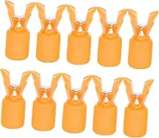 WHAMVOX Squid Needle Protective Cover Fishing Rod Holder Stackable Circle Fishing Hook Covers Fish Hooks Fishing Net Weights Hitch Cover Hook Bonnet for Fishing Hook Plastic Orange