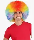 Afro Wig - Rainbow - Pride - 1960's 1970's Clown - Costume Accessory - Adult