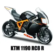 Bburago 1:18 Scale KTM 1190 RC8 R Diecast Motorcycle Model Kids Toy Collectible