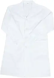 [ULTECHNOVO] Lab Coat Summer Jackets Mens White Jacket Short Sleeve Jacket Lab Coat for Doctors White Doctor Coat Uniform Costume Cotton White Coat for Laboratory Long Sleeve Coat Dress