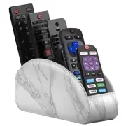 TV Remote Control Holder Leather Remote Caddy/Box/Tray Bedside Desk Organizer