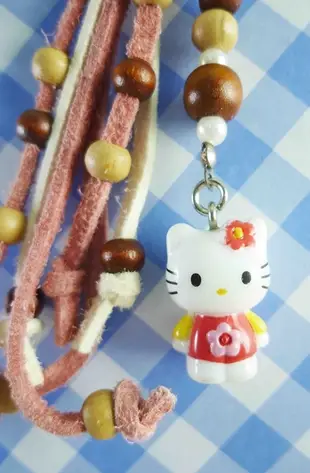【震撼精品百貨】Hello Kitty 凱蒂貓~限定版手機吊飾-民族風紅