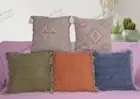 5 Sets of 18" Merry Christmas Linen Santa Claus Pillow Cases Sofa Cushion Cover