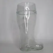 Clear Glass Boot Vase 9.5" Germany New